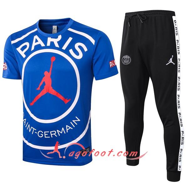 Training T-Shirts Paris PSG Jordan Bleu 20/21