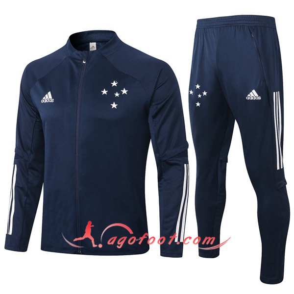 Ensemble Survetement Foot - Veste Cruzeiro EC Bleu Royal 20/21