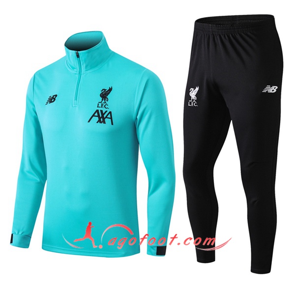 Ensemble Survetement Foot FC Liverpool Vert 20/21