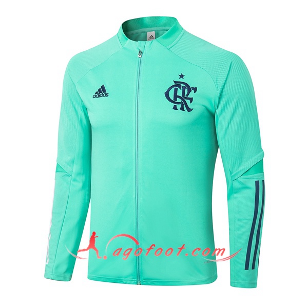 Nouveau Veste Foot Flamengo Vert 20/21