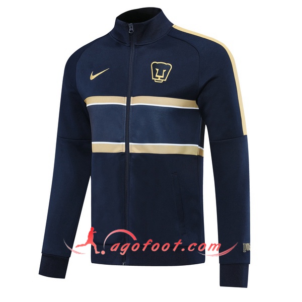 Nouveau Veste Foot Pumas UNAM Bleu Royal 20/21