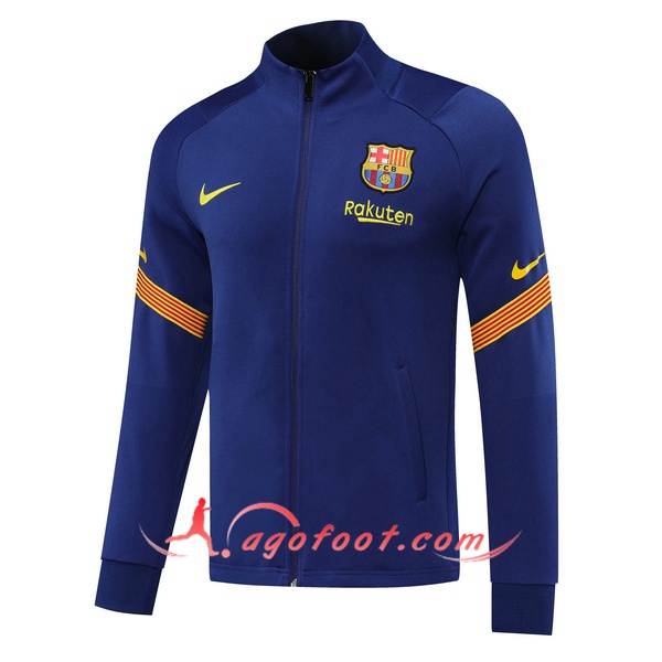 Nouveau Veste Foot FC Barcelone Bleu 20/21