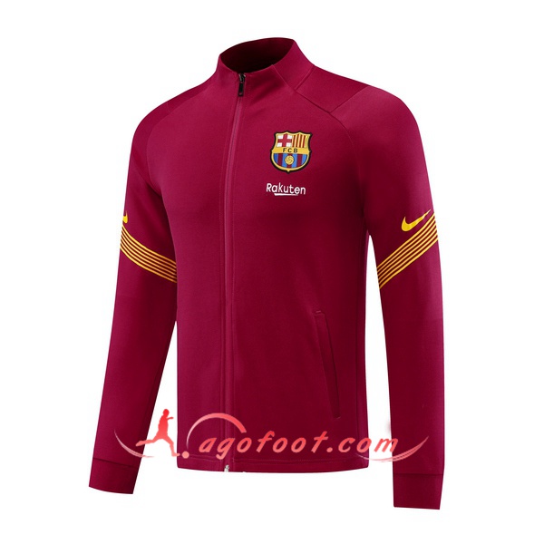 Nouveau Veste Foot FC Barcelone Rouge 20/21