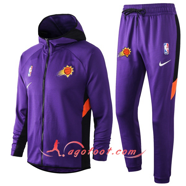 Veste A Capuche Survetement Phoenix Suns Pourpre 20/21