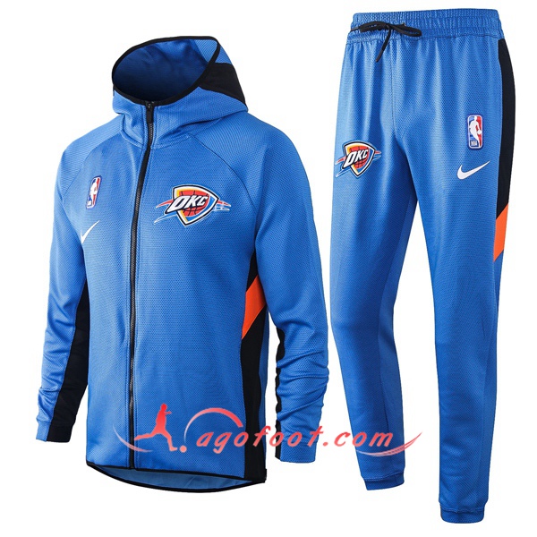 Veste A Capuche Survetement Oklahoma City Thunder Bleu 20/21