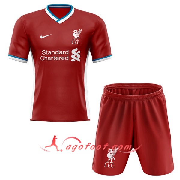 Ensemble Maillots Foot FC Liverpool Enfants Domicile Version Fuite 20/21