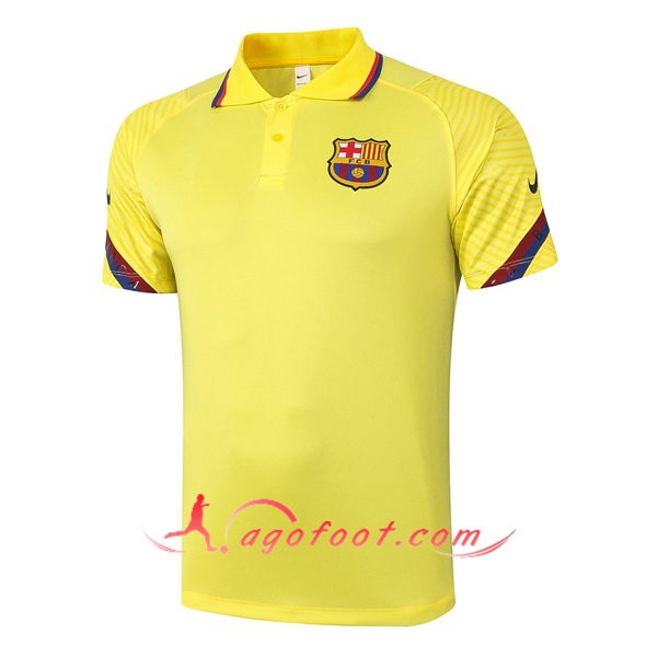 Polo Foot FC Barcelone Jaune 20/21