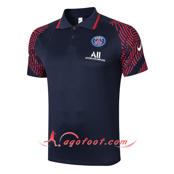 Polo Foot Paris PSG Bleu Royal 20/21