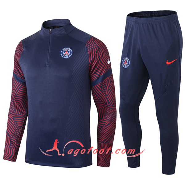 Ensemble Survetement de Foot Pairis PSG Bleu Royal 20/21