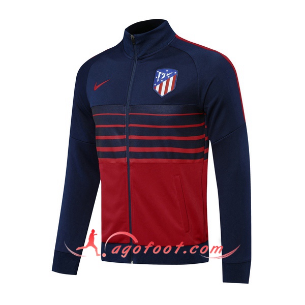 Nouveau Veste Foot Atletico Madrid Bleu Royal 20/21