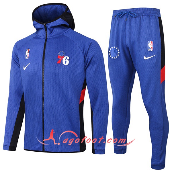 Veste A Capuche Survetement Philadelphia 76ers Bleu 20/21