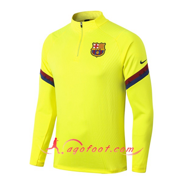 Nouveau Training Sweatshirt FC Barcelone Jaune 20/21
