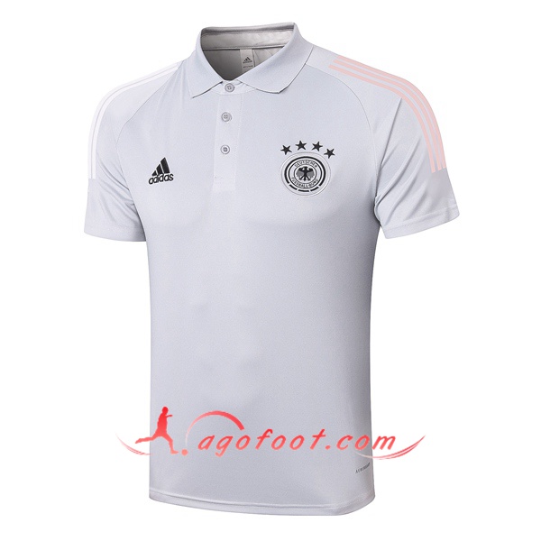 Polo Foot Allemagne Gris Clair 20/21