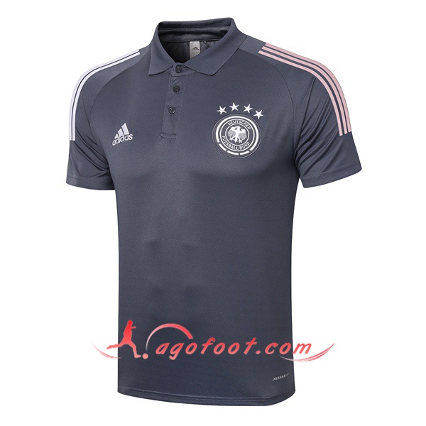Polo Foot Allemagne Gris Fonce 20/21