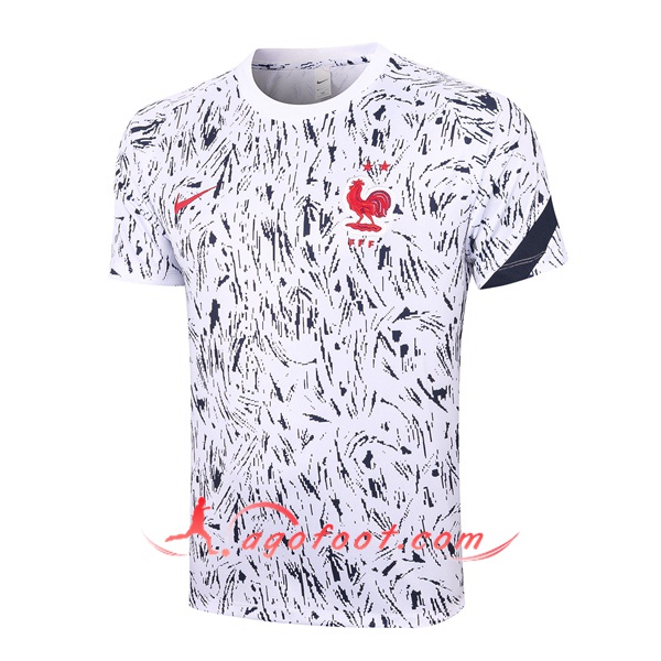 Training T-Shirts France Noir Blanc 20/21