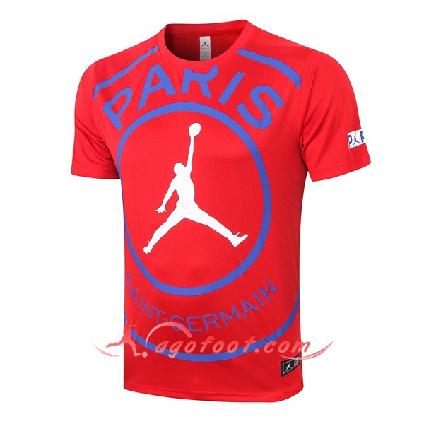 Training T-Shirts Paris PSG Jordan Rouge 20/21