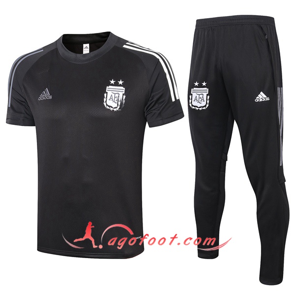 Training T-Shirts Argentine + Pantalon Noir 20/21
