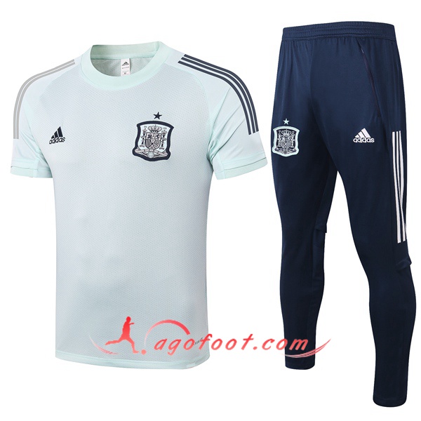Training T-Shirts Espagne + Pantalon Vert 20/21