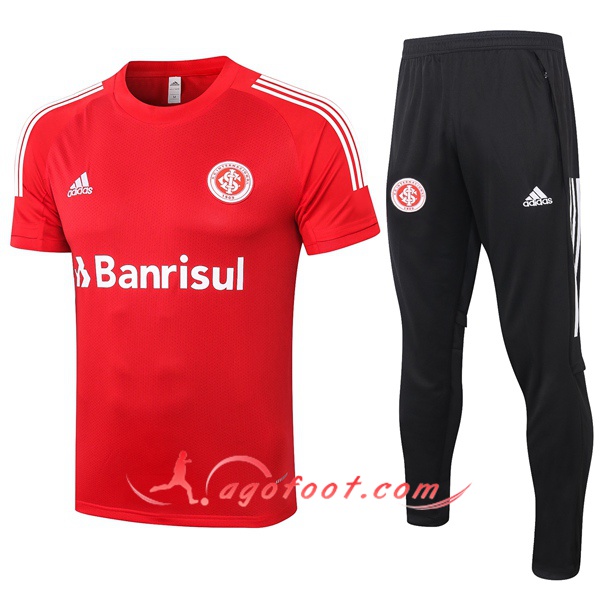 Training T-Shirts SC Internacional + Pantalon Rouge 20/21
