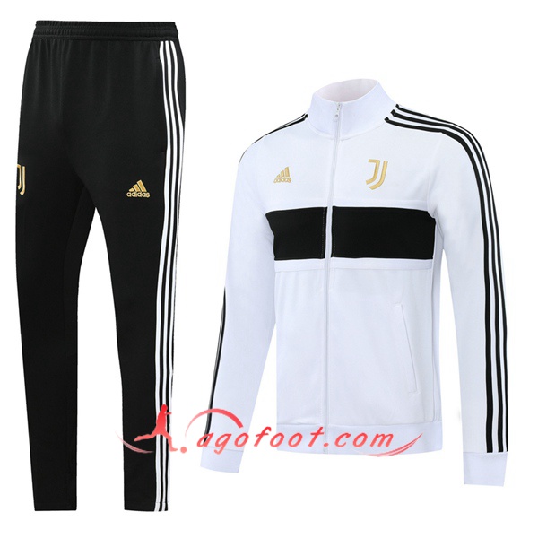 Ensemble Survetement Foot - Veste Juventus Blanc 20/21