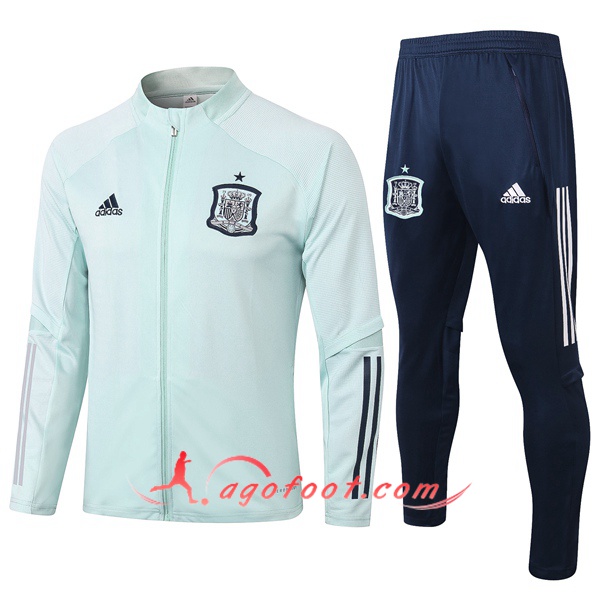 Ensemble Survetement Foot - Veste Espagne Vert 20/21