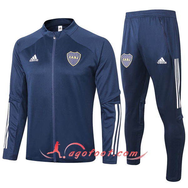 Ensemble Survetement Foot - Veste Boca Juniors Bleu Royal 20/21