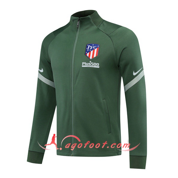Nouveau Veste Foot Atletico Madrid Vert 20/21
