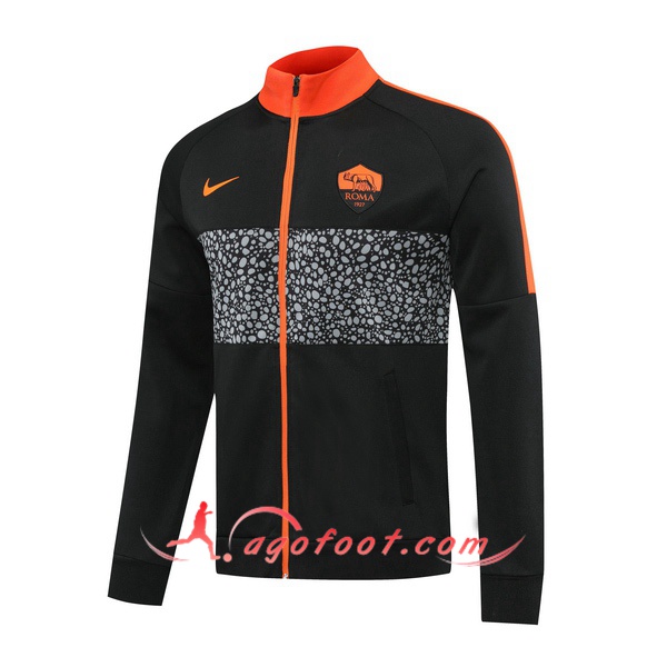 Nouveau Veste Foot AS Roma Noir 20/21