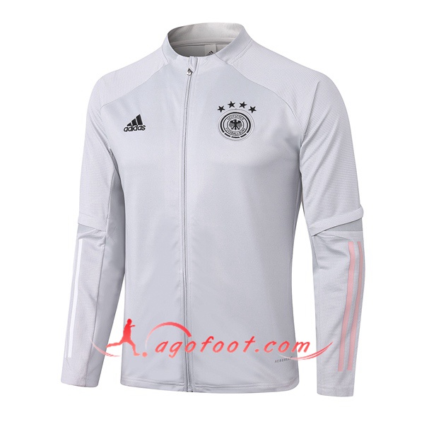 Nouveau Veste Foot Allemagne Gris Clair 20/21
