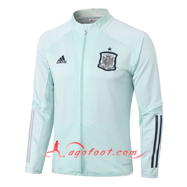 Nouveau Veste Foot Espagne Vert 20/21
