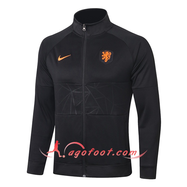 Nouveau Veste Foot Pays-Bas Noir 20/21