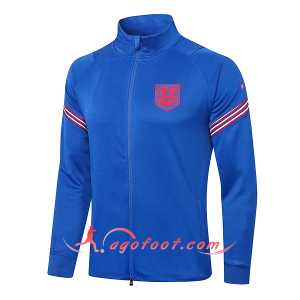 Nouveau Veste Foot Angleterre Bleu 20/21