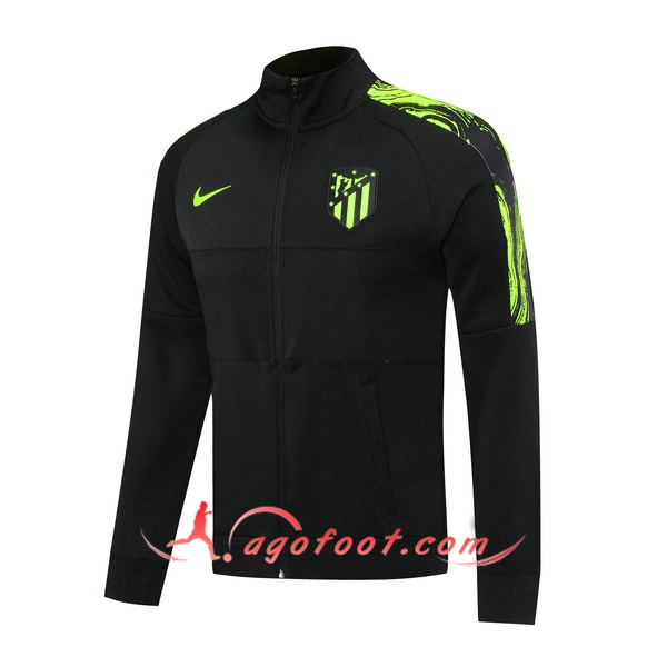Nouveau Veste Foot Atletico Madrid Noir Vert 20/21