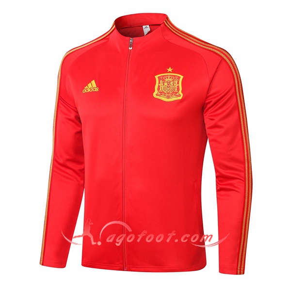 Nouveau Veste Foot Espagne Rouge 20/21