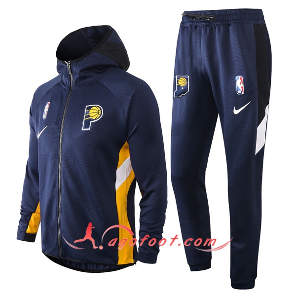 Veste A Capuche Survetement Indiana Pacers Bleu Royal 20/21