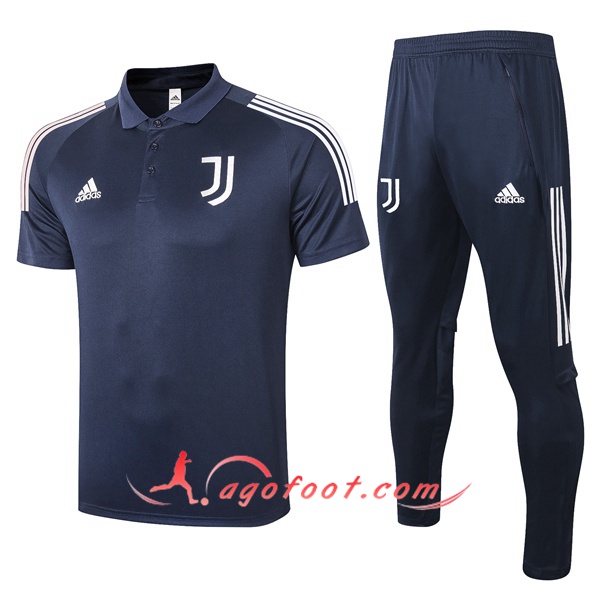 Ensemble Polo Juventus + Pantalon Bleu Royal 20/21