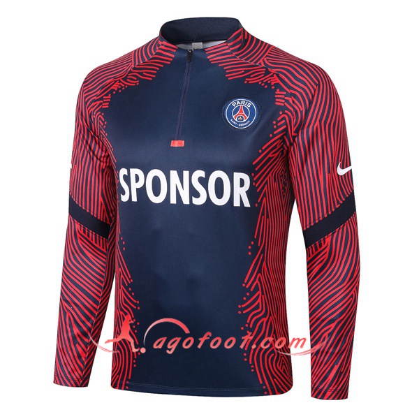 Nouveau Training Sweatshirt Pairis PSG Bleu Royal 20/21
