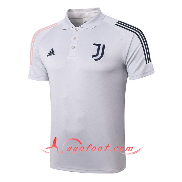 Polo Foot Juventus Gris Clair 20/21