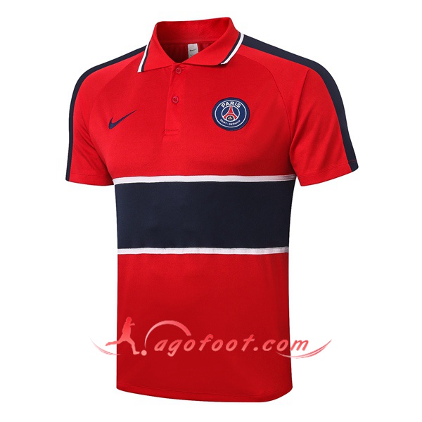 Polo Foot Paris PSG Rouge 20/21