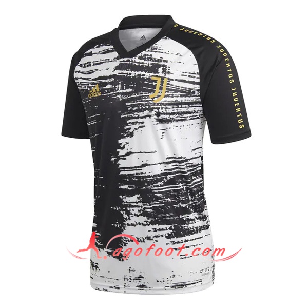 Training T-Shirts Juventus Noir/Blanc 20/21