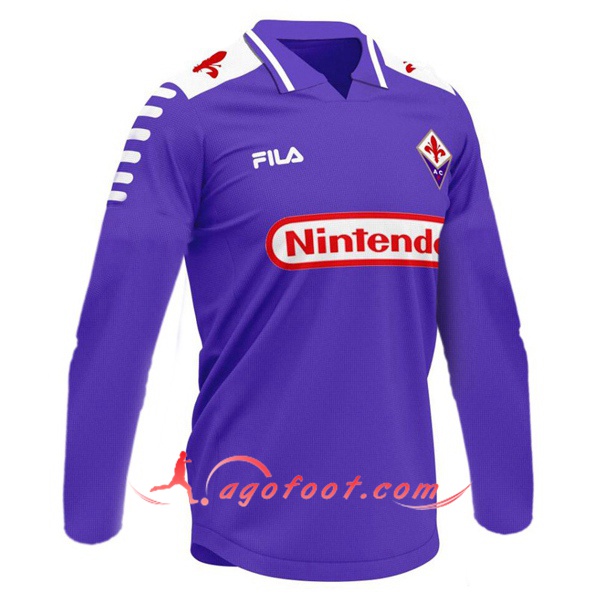 Maillot Retro ACF Fiorentina Domicile Manche Longue 1998/1999