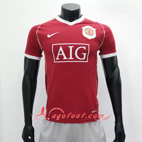 Maillot Retro Manchester United Domicile 2006/2007