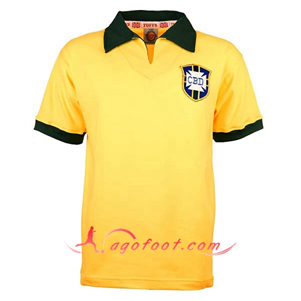 Maillot Retro Bresil Coupe du monde Domicile 1958