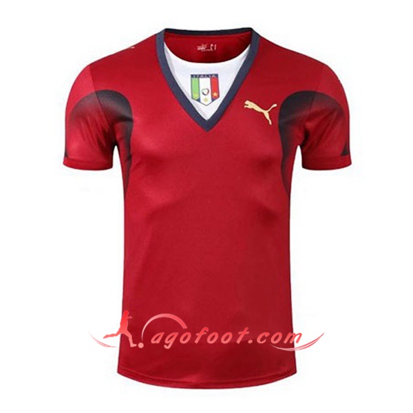 Maillot Retro Italie Gardien de But Rouge Coupe du Monde 2006