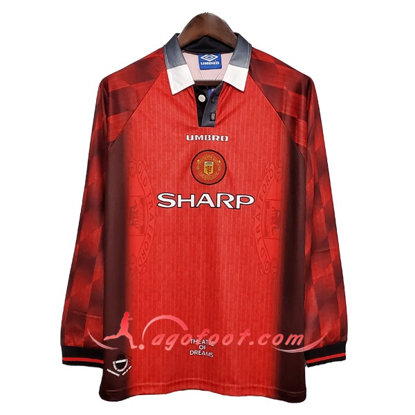 Maillot Retro Manchester United Domicile Manche Longue 1996