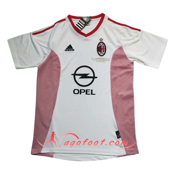Maillot Retro Milan AC Exterieur 2002/2003