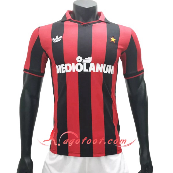 Maillot Retro Milan AC Domicile 1990/1991
