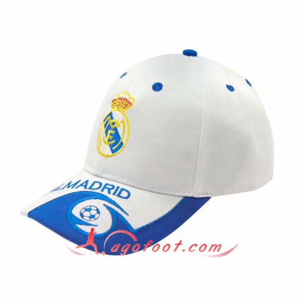 Casquette de Foot Real Madrid Blanc