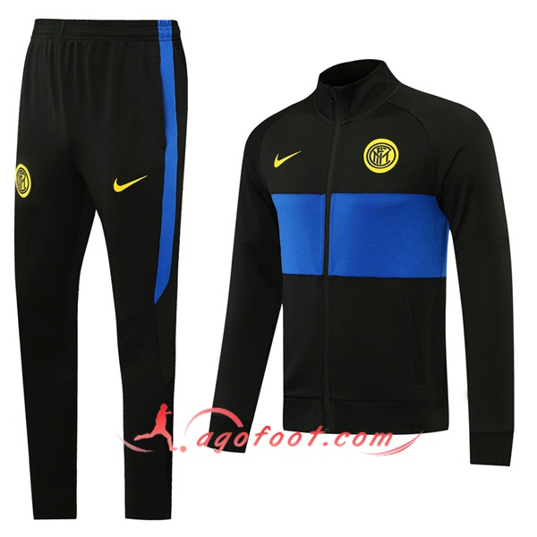 Ensemble Survetement de Foot - Veste Inter Milan Noir 20/21