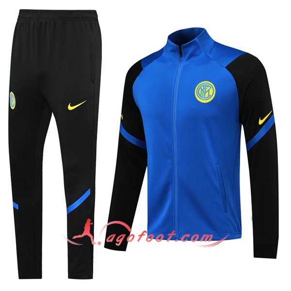 Ensemble Survetement de Foot - Veste Inter Milan Bleu 20/21